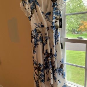 Lulu brand blue and white dress